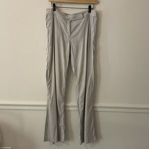 Eileen‎ Fisher Linen Blend Pants Gray Size 6 Stretch Minimalist Capsule Basic